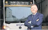  ?? ?? New route McGill’s CEO Ralph Roberts says he wishes Shuttle Buses well