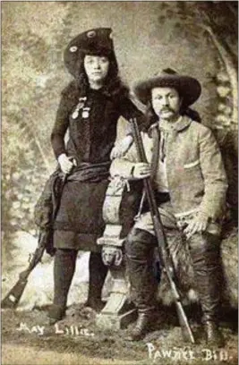  ?? SUBMITTED PHOTO ?? Mary, aka May Lillie, and her husband Pawnee Bill.