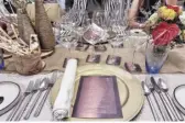  ?? ?? ACQUA's elegant table setting sets the tone for a wonderful evening!