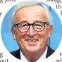  ??  ?? BACKING EU chief Juncker