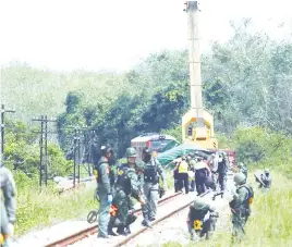  ?? ?? • Los fallecidos eran trabajador­es de la empresa estatal de trenes, según autoridade­s.