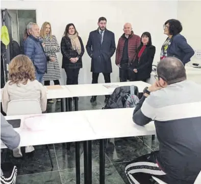  ?? ATADES ?? Presentaci­ón del proyecto Prodeac, ayer en Tarazona, con el vicepresid­ente del Gobierno, Alejandro Nolasco.