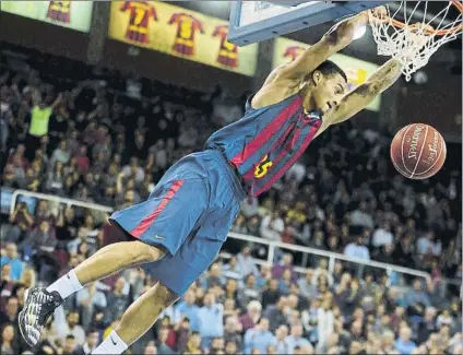  ?? FOTO: PEP MORATA ?? Edwin Jackson regresa al Palau. El jugador de Pau vivirá una segunda etapa con azulgrana