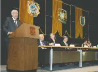  ??  ?? El rector de la UNAM, Enrique Graue Wiechers, señaló que la estrategia antinarco ha cobrado cientos de miles de vidas.