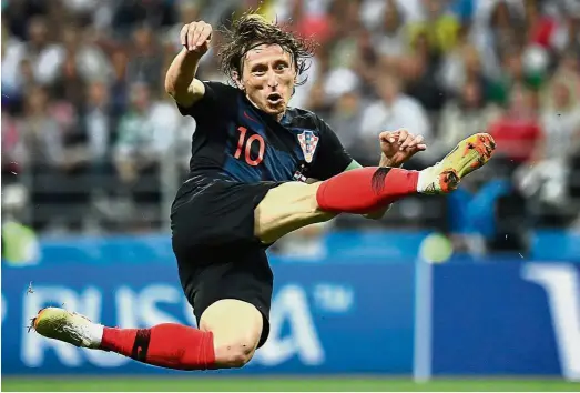  ??  ?? Dangerous: France must be prepared to shackle Luka Modric in their final match at the Luzhniki Stadium tomorrow. — AFP