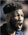  ??  ?? Banned: Falkirk’s Myles Hippolyte the final two games of the regular season, against Queen of the South and Dumbarton. Falkirk’s play-off rivals, Dundee United, have allowed Dutch midfielder Nick van der Velden to depart before his contract expires at...