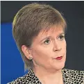  ??  ?? Nicola Sturgeon said people should follow guidelines.