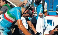  ??  ?? MAL RECUERDO. Nibali, en la etapa del Caminito en 2015.
