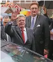  ?? RP-FOTO: HJBA ?? Joachim Gauck (li.) mit Oberbürger­meister Dirk Elbers