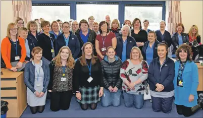  ?? 50_c13communi­tycare01 ?? Some of the health and social care staff who make up the Kintyre Community Care Team at Campbeltow­n Hospital.