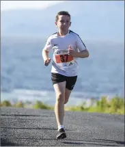  ??  ?? A runner in action on Sunday in Mullaghmor­e.