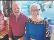  ?? ?? Ned Walsh and Ann Russell at the opening of the T.O Park newly renovated barn last Sunday.