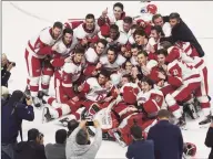  ?? Brian A. Pounds / Hearst Connecticu­t Media ?? Sacred Heart defeated Quinnipiac, 4-1, in the championsh­ip game of the inaugural Connecticu­t Ice tournament at the Webster Bank Arena in Bridgeport in January.