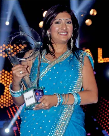  ??  ?? Juhi Parmar after winning Season 5 of the reality show Bigg Boss in 2012