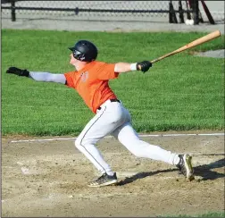  ?? Photo by Ernest A. Brown ?? C.J. Davock and his Upper Deck teammates hope to be home for backto-back playoff at games at Tucker Field when the 19-20 Elite Baseball League postseason gets underway Wednesday night.