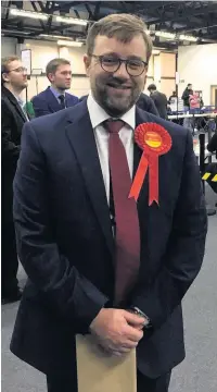  ??  ?? Ogmore MP Chris Elmore retained his seat