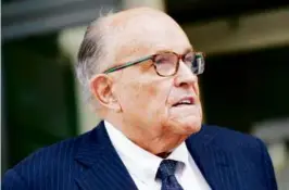  ?? PATRICK SEMANSKY/ASSOCIATED PRESS/FILE ?? Before the 2020 US election, Rudy Giuliani (pictured) encouraged Ukrainian officials to investigat­e Hunter Biden.