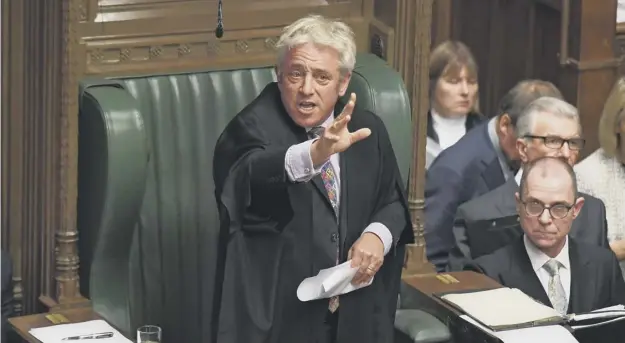  ?? PICTURE: JESSICA TAYLOR/AFP ?? 0 Some of Speaker John Bercow’s former colleagues accuse the powers-that-be of dragging their feet in dealing with complaints against him