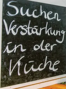  ?? Foto: Ralf Lienert ?? Niemand, der kocht: auch so ein Problem für die Wirtschaft.