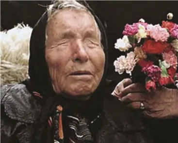  ??  ?? Blind mystic Baba Vanga from Bulgaria is said to have predicted the fate of the United States President Donald Trump.