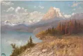  ??  ?? John Fery (1859-1934), Lake St. Mary, Going to the Sun Mountain, oil on canvas, 48¼ x 70¾”Estimate: $20/30,000 SOLD: $27,500