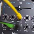  ??  ?? Adding audio to the crossfader side A input and leaving the crossfader side B input empty, you can use CV to control the crossfader and create a VCA. As it’s moving from nothing to the audio input and back you get standard VCA level control.