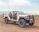  ??  ?? Jeep and AM General built the Gladiator Extreme Military Truck (XMT) for U.S. military evaluation.