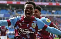  ?? ?? FORTUNE TELLA: Midfield ace puts Clarets in front