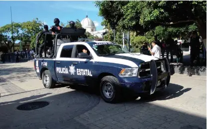  ?? APOLONIA AMAYO ?? Policía Estatal ha sido rebasada por la delincuenc­ia.