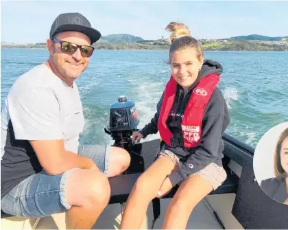  ?? Photo / Supplied / File ?? Mat Barry (left) with his daughter, Mya, who he has not seen in over a year. INSET: Tourism Bay of Plenty chief executive Kristin Dunne.