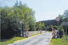  ?? FOTO: GEMPP ?? Die Brücke zwischen Eglofstal und Steinegade­n wird Thema in der nächsten Kreistagss­itzung.