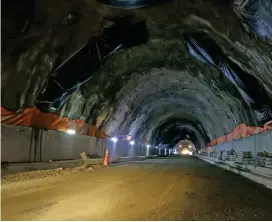  ?? FOTO CORTESÍA ?? El avance de excavación de los túneles Santa Elena y Seminario es de 99,5 %. En vías a cielo abierto, es de 92 %.