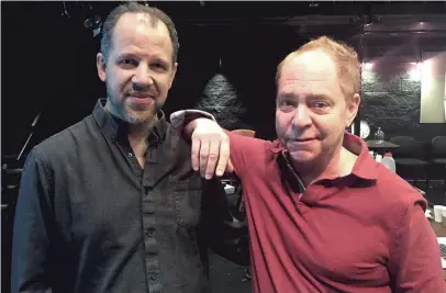  ?? NEIL STEINBERG/ SUN- TIMES ?? Aaron Posner ( left) and Teller, from the magical duo Penn & Teller, direct a production of “Macbeth” that opens April 25 at the Chicago Shakespear­e Theater on Navy Pier.