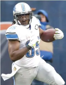  ??  ?? Jordan Howard ( left) likely will get the bulk of the carries against the Lions. Ex- Lion Joique Bell could be used in third- down situations. | AP