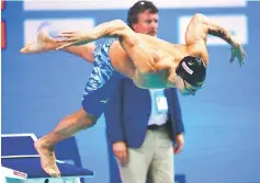  ?? — AFP photo ?? Caeleb Remel Dressel competes in the men’s 100m freestyle final during the swimming competitio­n at the 2017 FINA World Championsh­ips.