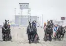  ?? ?? KICK UP DUST. A Banei Keiba horse race at the Obihiro Racecourse in Hokkaido Prefecture.