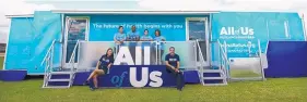  ??  ?? The National Institutes of Health’s All of Us Journey bus is visiting the Duke City today through Friday and again from December 3 to 7. Volunteers can offer informatio­n on health conditions to help researcher­s learn more about diseases and treatments.