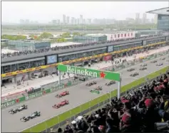  ?? ?? Salida del GP de China de 2019, el último que se celebró allí.