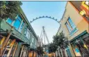  ??  ?? Vox Agency Riders will launch from a 114-foot tower and travel 1,121 feet through the Linq Promenade.