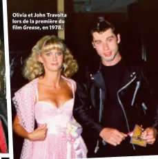  ?? ?? Olivia et John Travolta lors de la première du film Grease, en 1978.