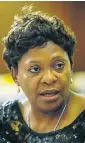  ??  ?? FLOW STANDARDS: Minister Nomvula Mokonyane