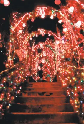  ?? Contribute­d photo ?? The historic 1900 house on Main Street, known for its Christmas light display, is scheduled for a foreclosur­e auction on Nov. 3.