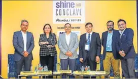  ??  ?? The Mumbai conclave saw the panel discuss emerging trends that impact the hiring landscape in India