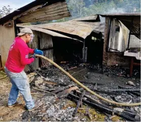  ?? ARCHIVO ?? Bomberos descubrió que el incendio fue provocado.