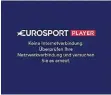  ?? FOTO: GIC ?? Wie Sie sehen, sehen Sie nichts – Bildausfal­l im Eurosport-Player.