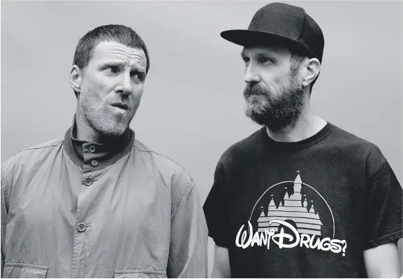  ??  ?? Sleaford Mods virtually live ahead of their new release Spare Ribs