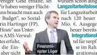  ??  ?? Finanzmini­ster Löger