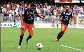  ??  ?? Boudebouz et le MHSC ont rendez-vous contre deux concurrent­s directs.