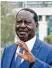  ??  ?? Raila Odinga