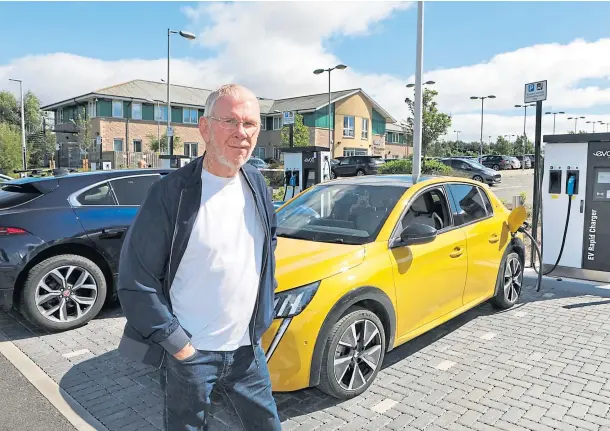  ?? Electric car drivers. Picture by Gareth Jennings. ?? ON POINT: Retired lawyer Mike Devine is raising the issue of a two tier charging system for